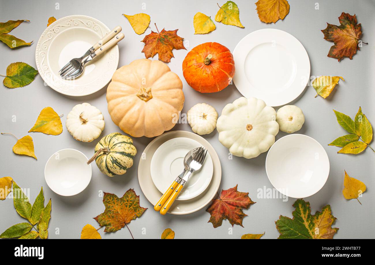 Autumn composition table setting hi-res stock photography and images ...