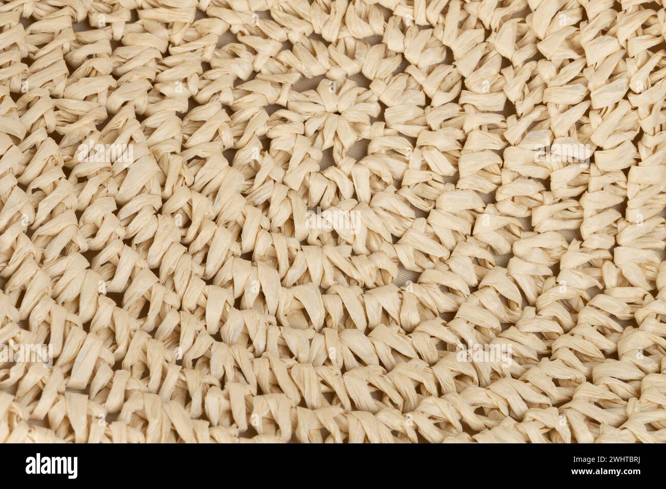 Straw beige weaving thread pattern. Handmade bamboo basket background ...