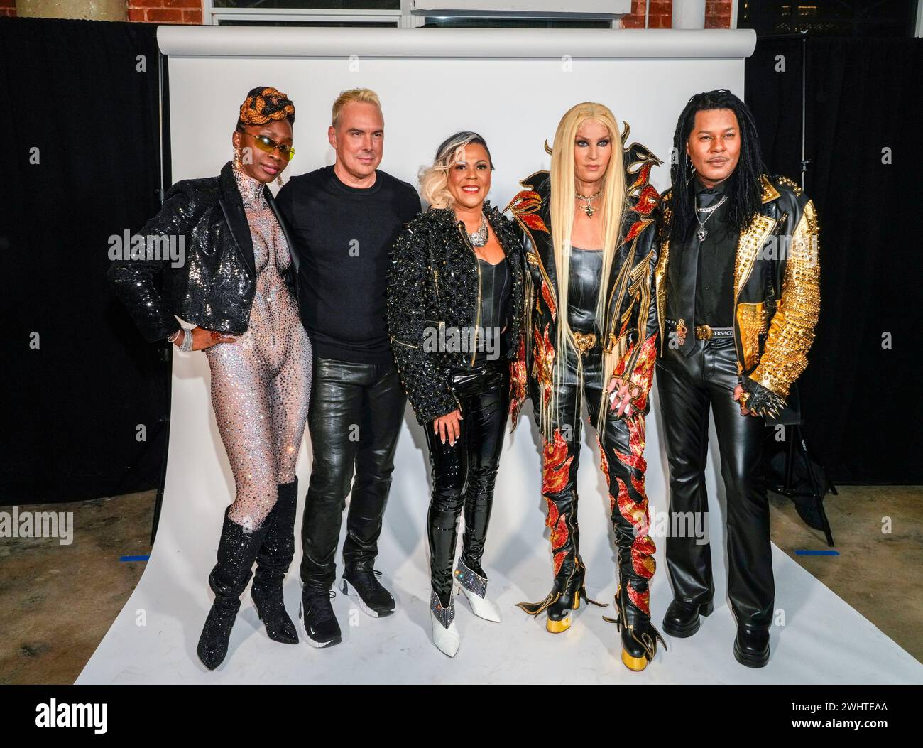 New York, United States. 11th Feb, 2024. Designer Philippe Blond with ...