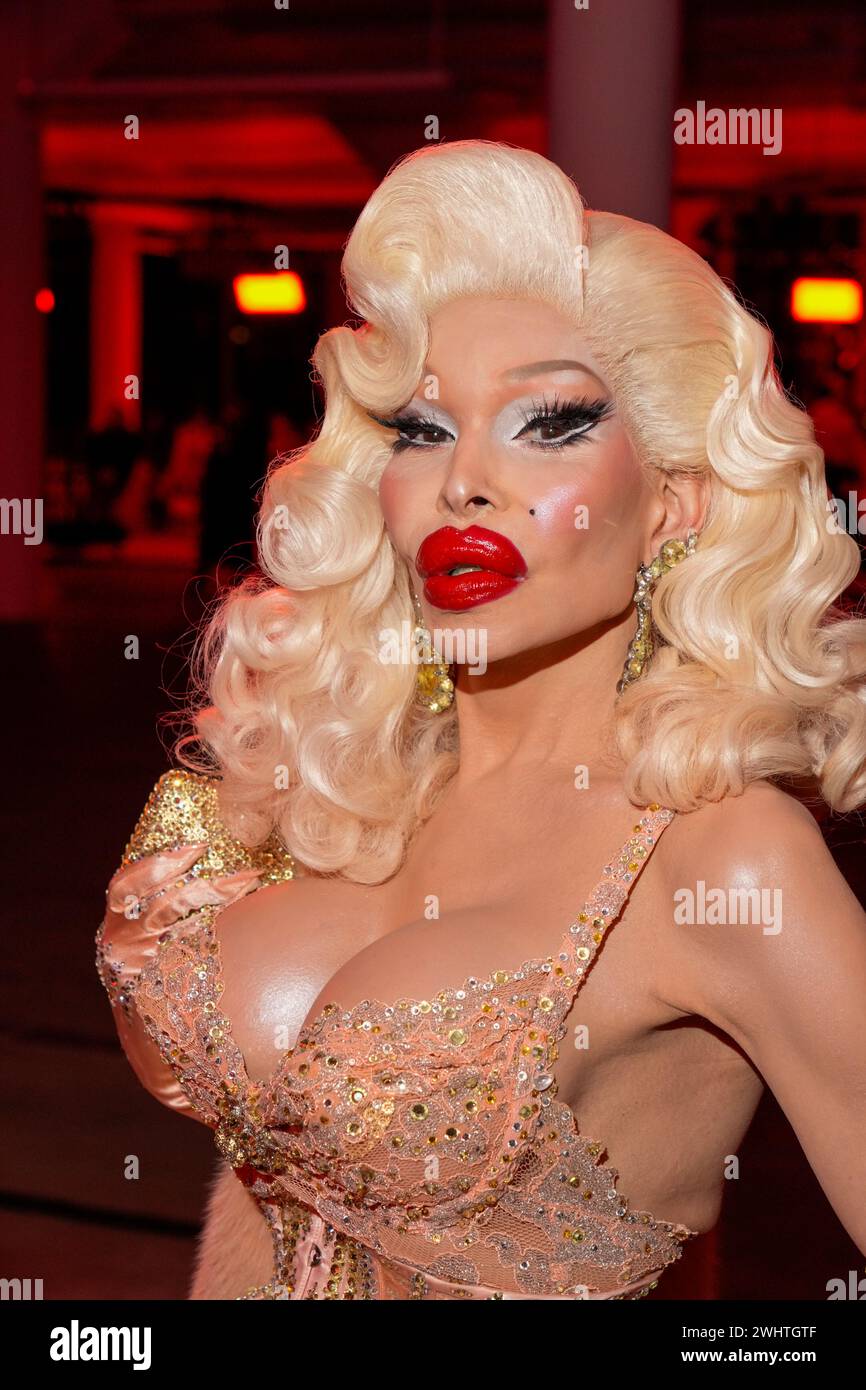 New York, United States. 11th Feb, 2024. Amanda LePore during The Blonds Fall 2024 Collection, held at Starett Lehigh Building in New York City, Saturday February 10, 2024. Credit: Jennifer Graylock/Alamy Live News Stock Photo