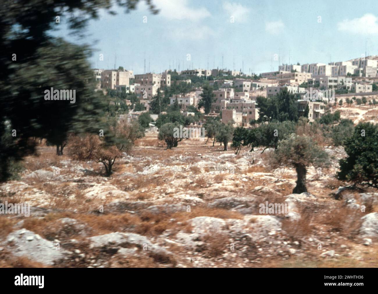 Jerusalem, a divided city 1970s - Jerusalem, eine geteilte Stadt 1970er Stock Photo