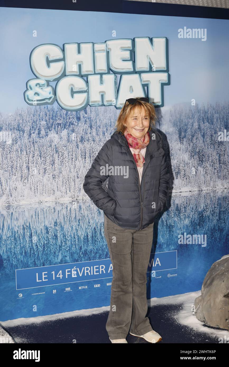 Paris, France. 11th Feb, 2024. Marie-Anne Chazel attends the CHIEN ET CHAT premiere by Reem Kherici at UGC Normandie on February 11, 2024 in Paris, France. Credit: Bernard Menigault/Alamy Live News Stock Photo