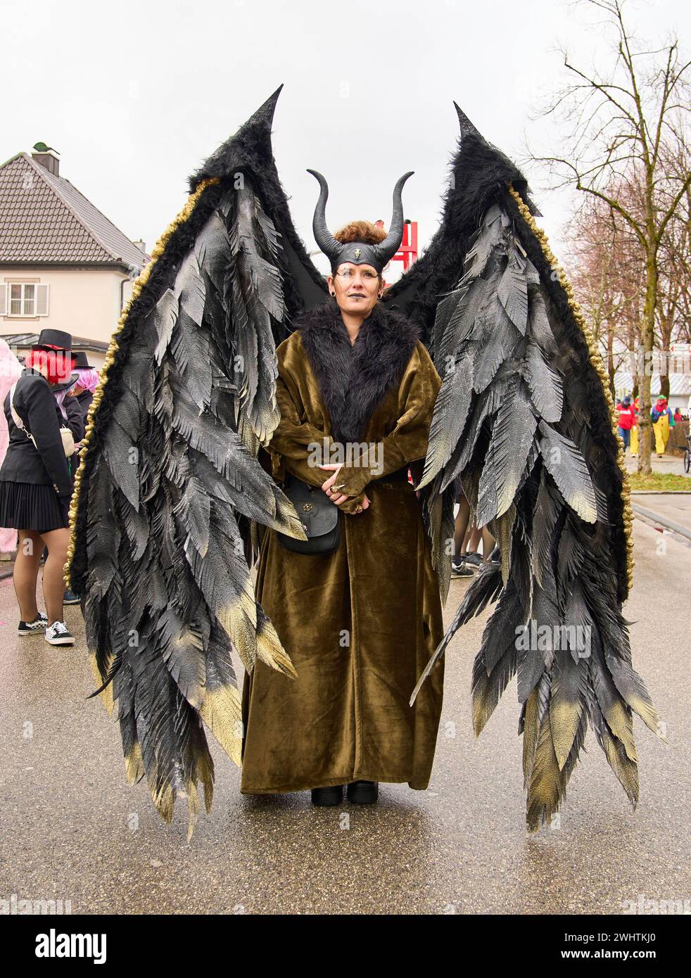 Gaudiwurm carnival parade on Feb 11, 2024 in Marktoberdorf, Germany