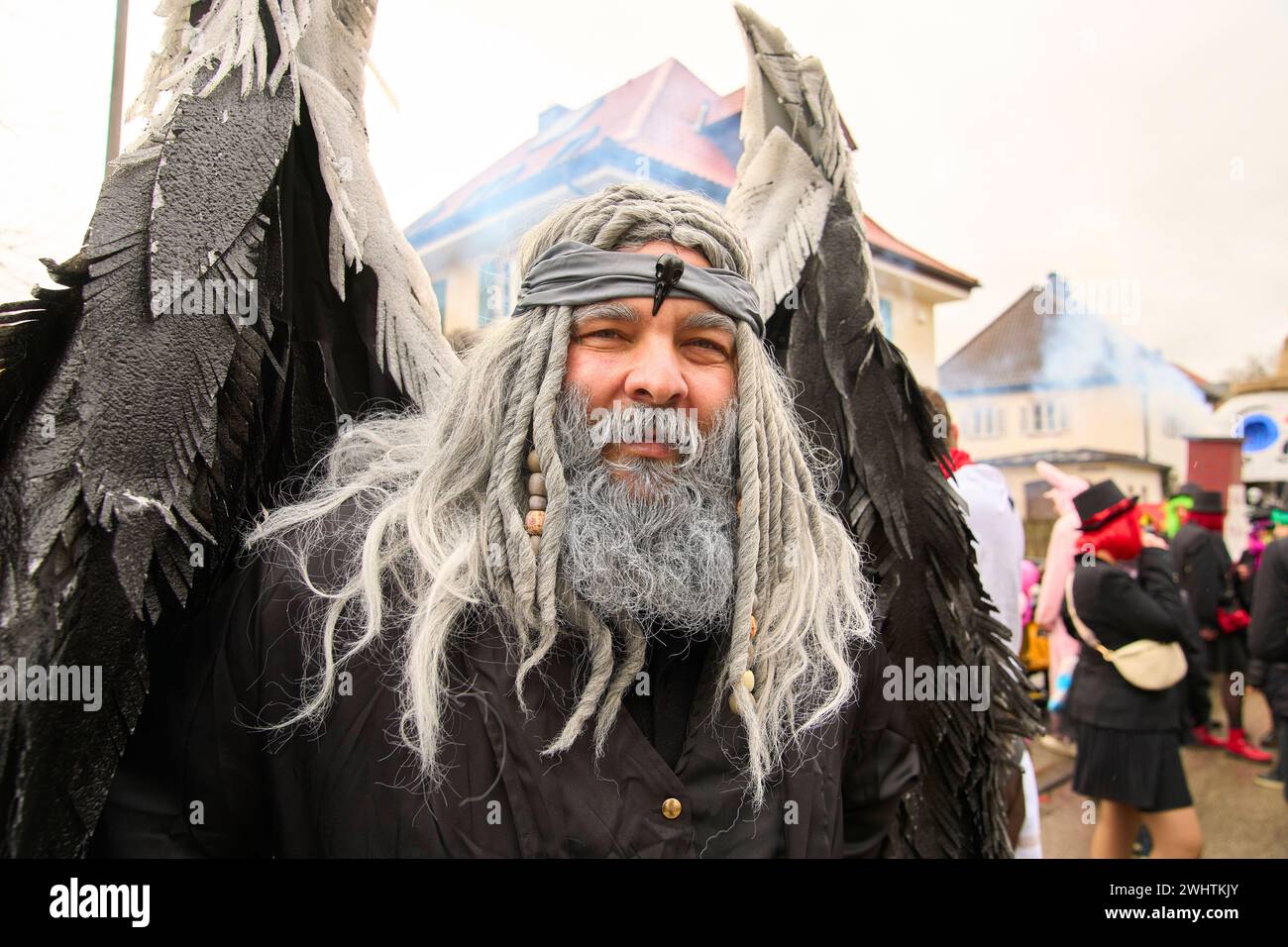 Gaudiwurm carnival parade on Feb 11, 2024 in Marktoberdorf, Germany