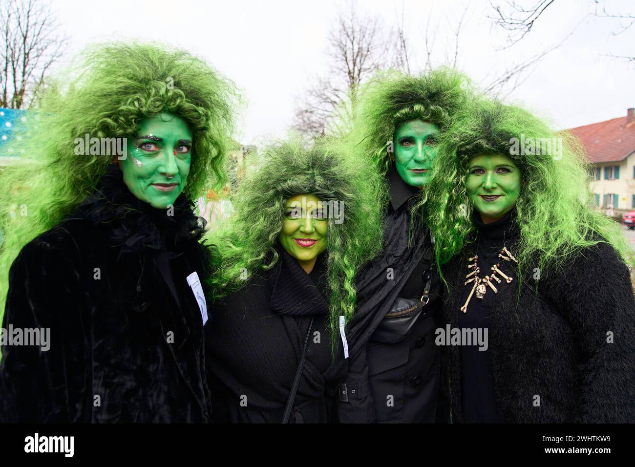 Gaudiwurm carnival parade on Feb 11, 2024 in Marktoberdorf, Germany