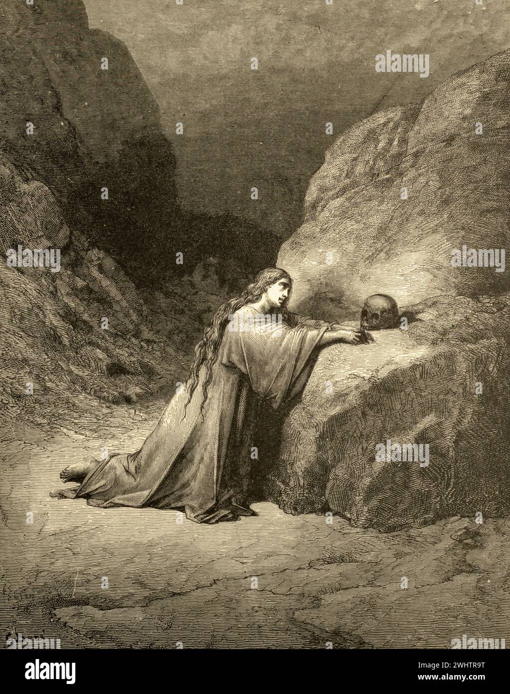 The Bible Mary Magdalene By Gustave Dorè Stock Photo