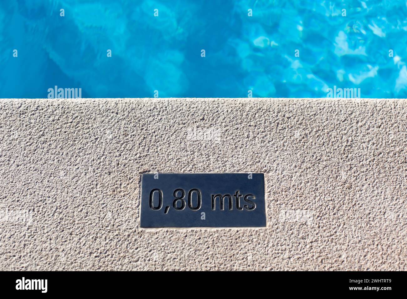 Outdoor Swimming pool detail Stock Photo