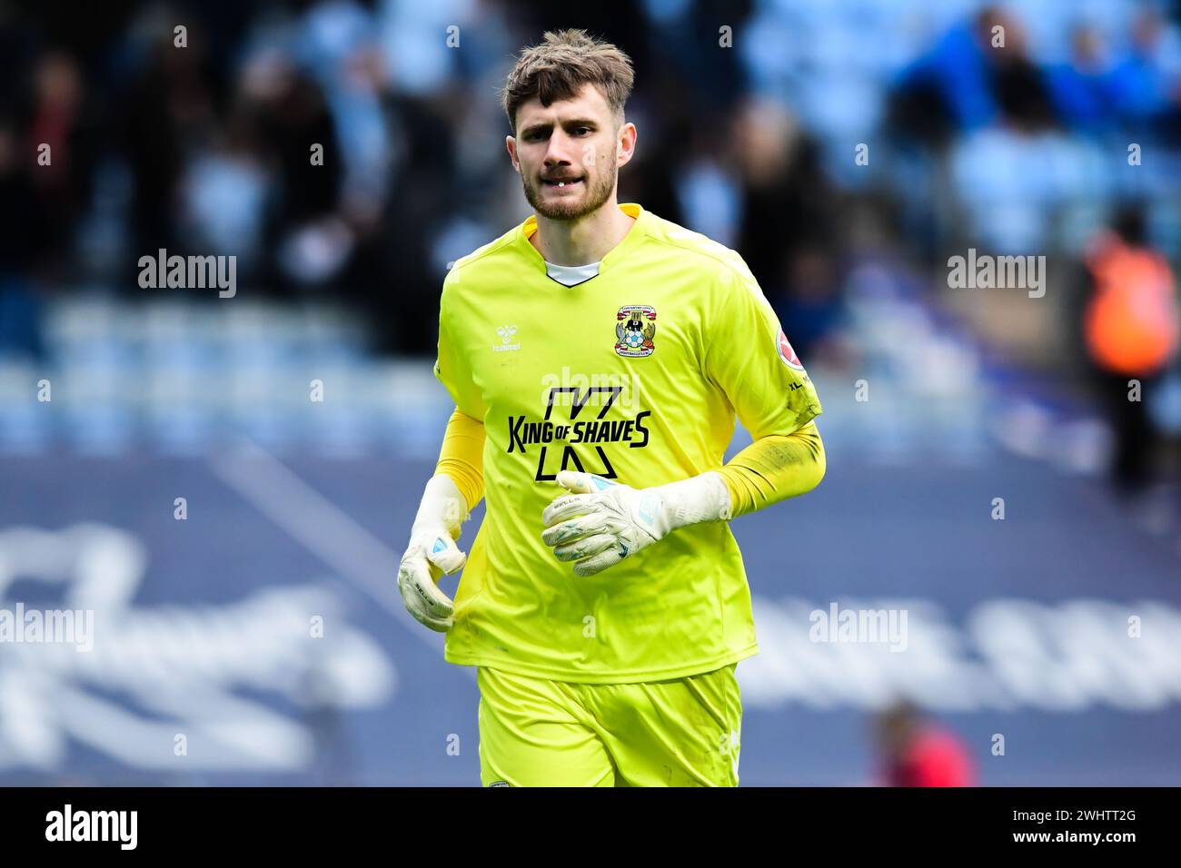 Goalkeeper Bradley Collins (40 Coventry City) during the Sky Bet Championship match between Coventry City and Millwall at the Coventry Building Society Arena, Coventry on Sunday 11th February 2024. (Photo: Kevin Hodgson | MI News) Credit: MI News & Sport /Alamy Live News Stock Photo