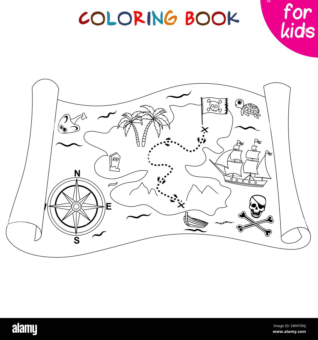 A Pirate's Adventure Treasure Map A Pirate's Adventure Treasure Map