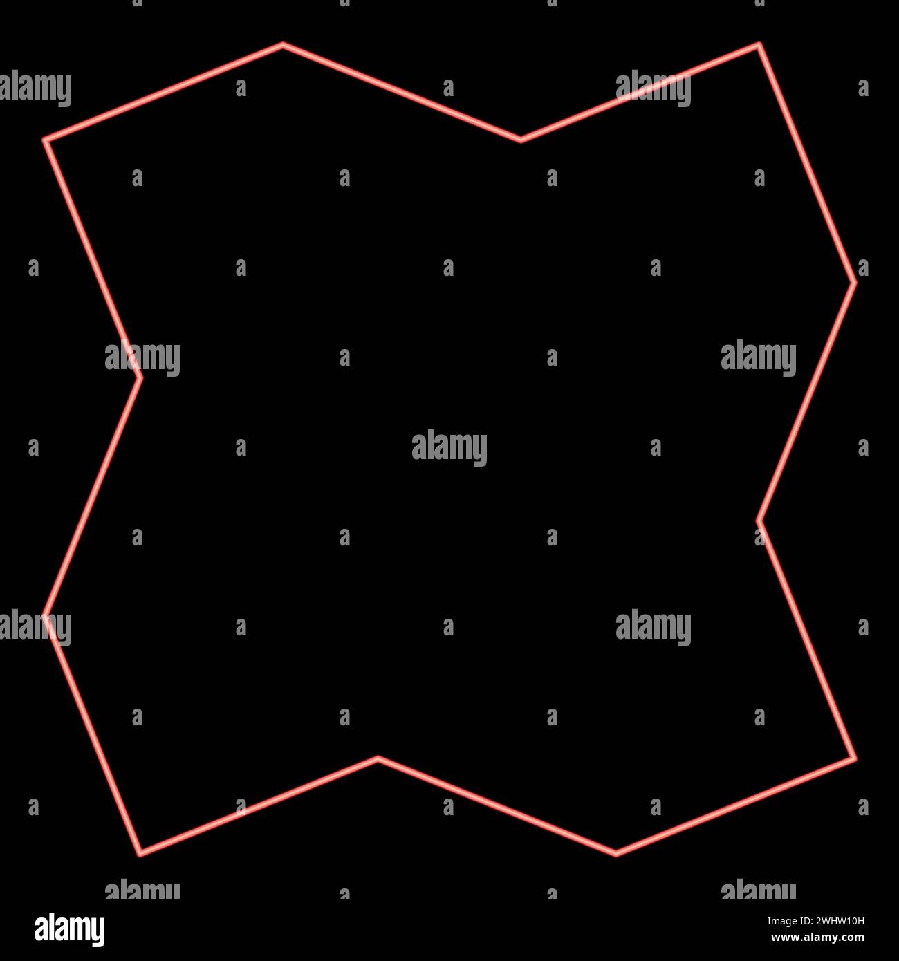 Neon coal charcoal red color vector illustration image flat style light