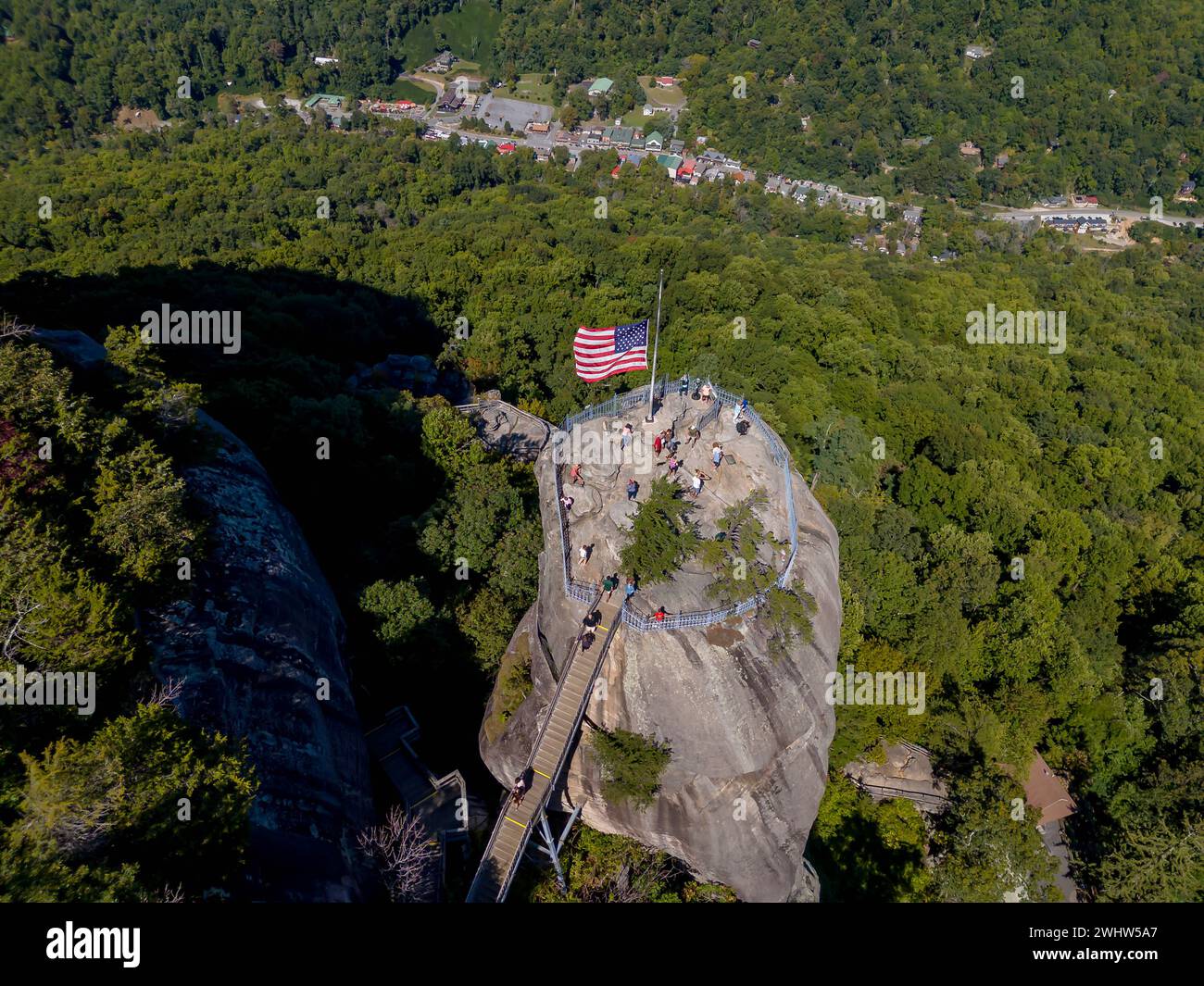 Chimney Rock State Park In Rutherford County, North Carolina Stock Photo