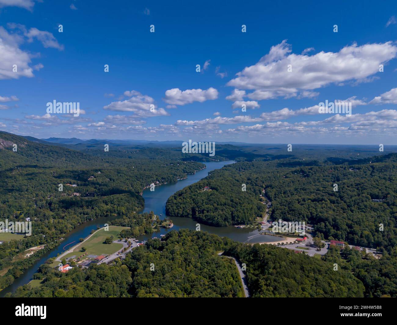 Chimney Rock State Park In Rutherford County, North Carolina Stock Photo