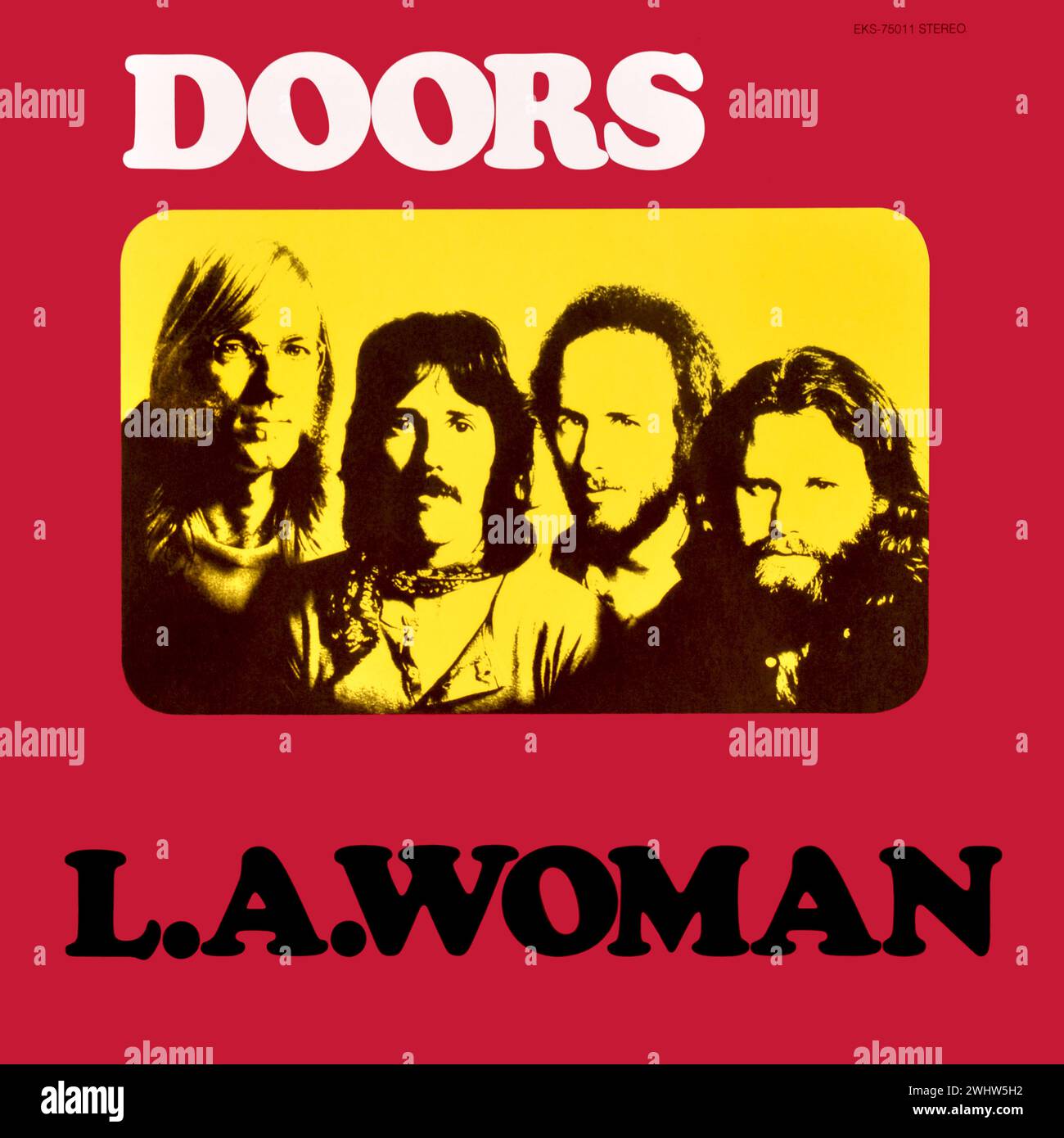 The Doors original vinyl album cover L.A. Woman 1971 Stock Photo