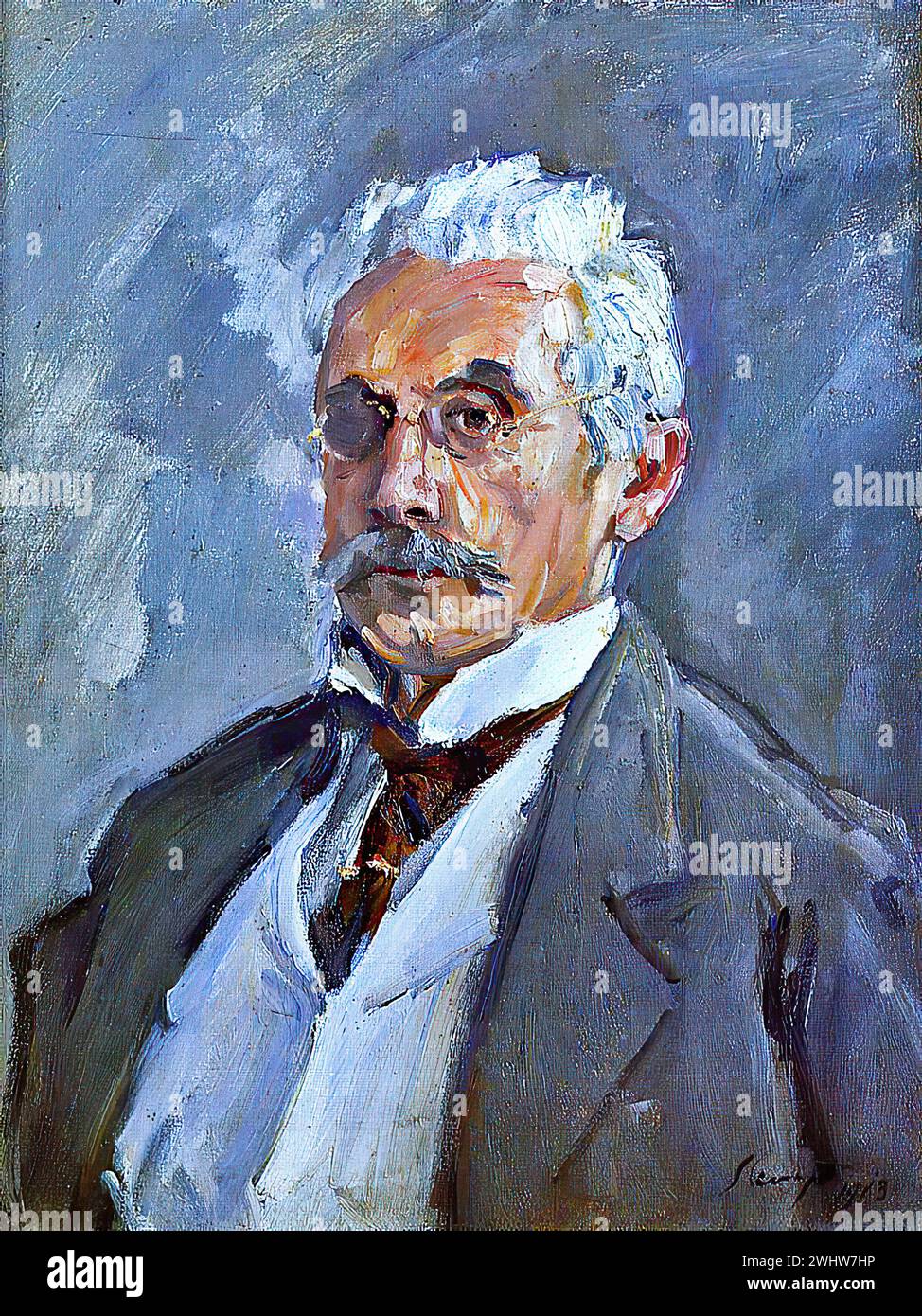 Max Slevogt - Portrait of Carl Steinbart [1910] Stock Photo - Alamy