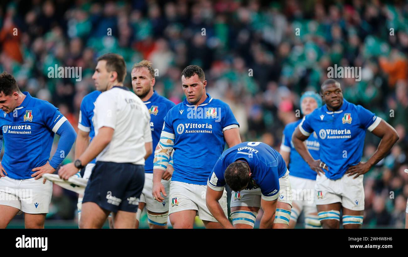 11th February 2024; Aviva Stadium, Dublin, Ireland Six Nations