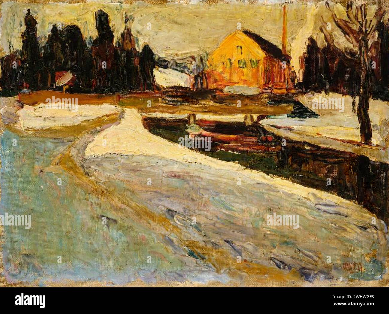 Vassily Kandinsky - Schwabing, soleil d'hiver Stock Photo