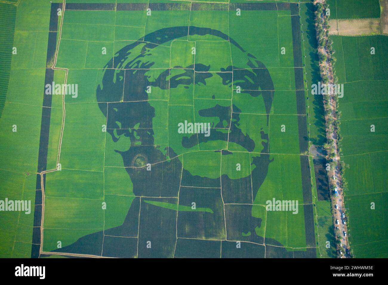 Rahman Rice View of Sheikh Mujibur Rahman portrait, the father of Nation ...