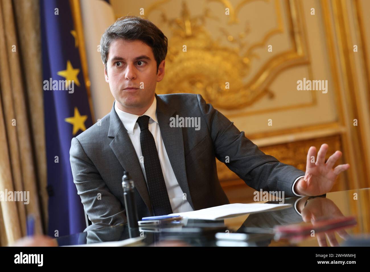 Paris, France. 10th Feb, 2024. © PHOTOPQR/LE PARISIEN/Arnaud Journois