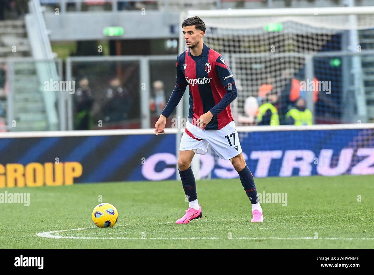 Bologna, Italy. 11th Feb, 2024. Oussama El Azzouzi (Bologna Fc) in