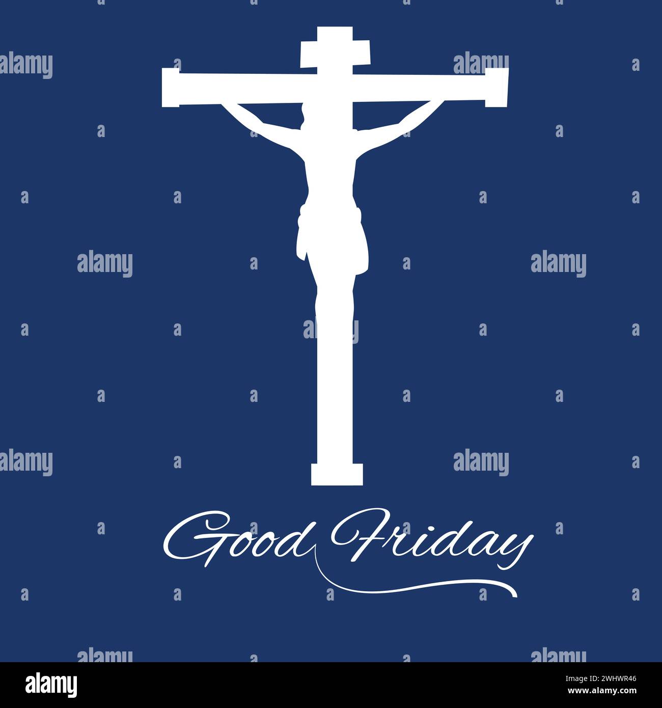 Vector Illustration of Good Friday Christian Religious Occasion With