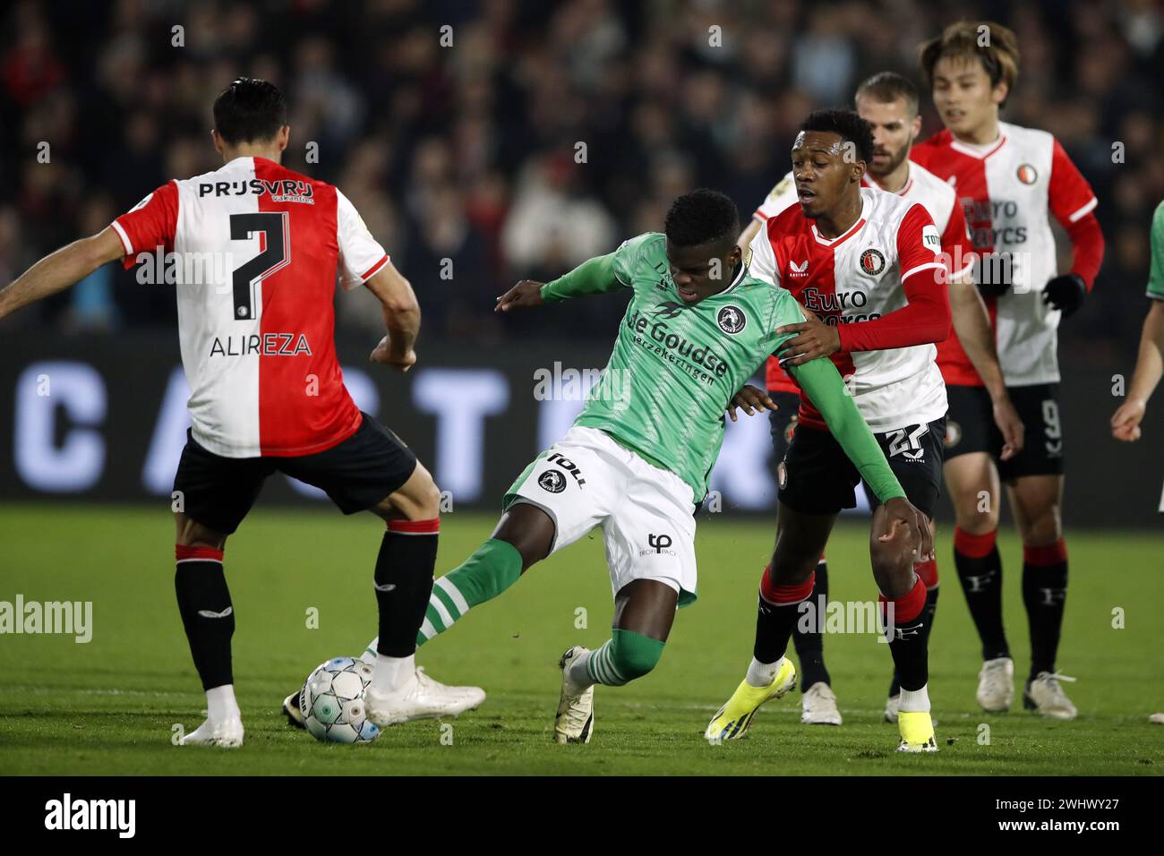 ROTTERDAM - (l-r) Alireza Jahanbaksh of Feyenoord, Metinho of Sparta ...