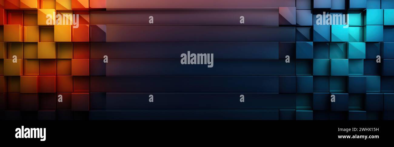 Abstract 3d square hi-res stock photography and images - Alamy