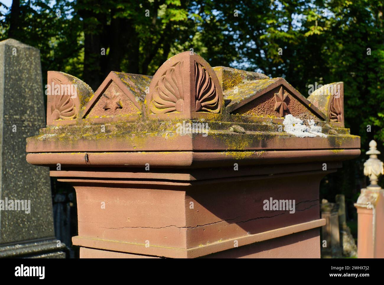 New Jewish cemetery MainzBretzenheim Stock Photo Alamy