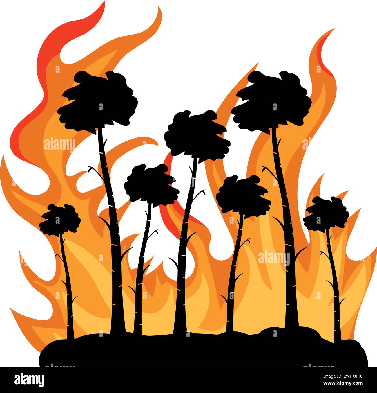 forest fires danger Stock Vector Image & Art - Alamy