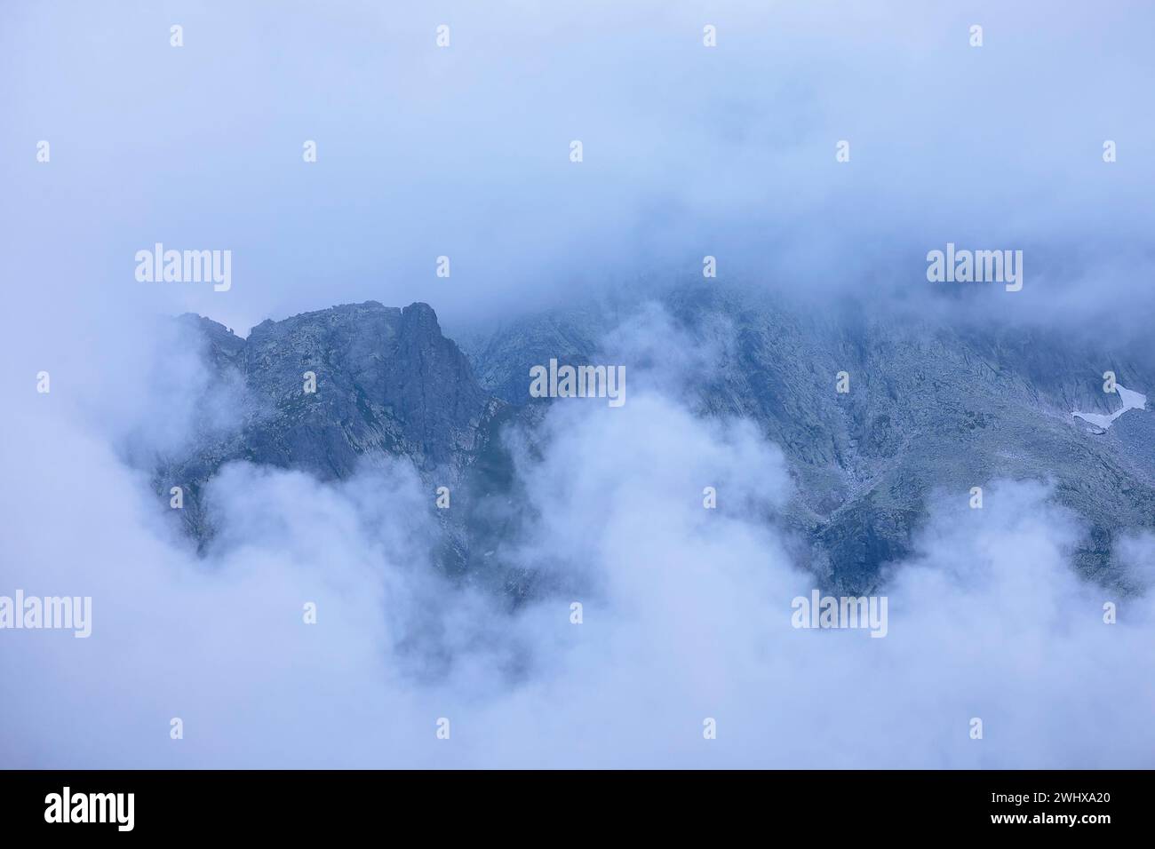 Tatra mountains in clouds Stock Photo - Alamy