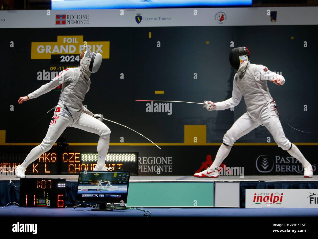 11 February 2024, Turin. Fencing Grand Prix, Trofeo Inalpi 2024 Stock