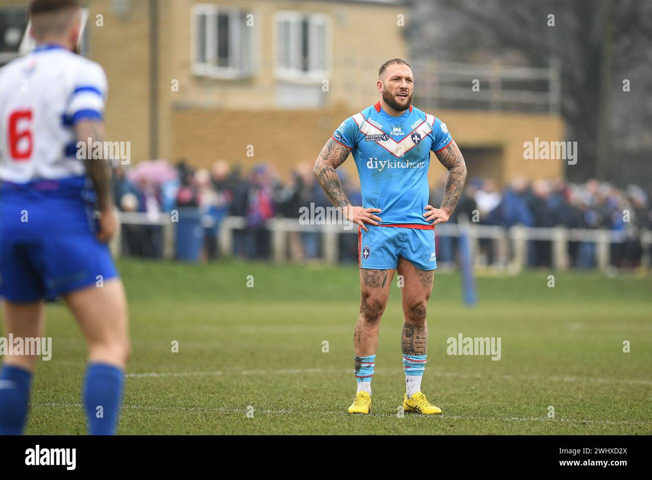 Halifax, England - 7th February 2024 - Wakefield Trinity's Josh Griffin ...