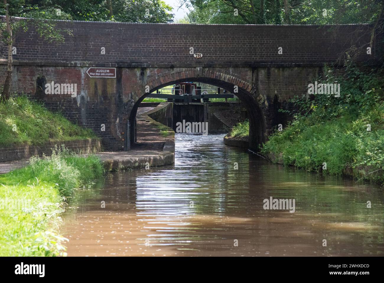 Country pub in Audlem UK Stock Photo