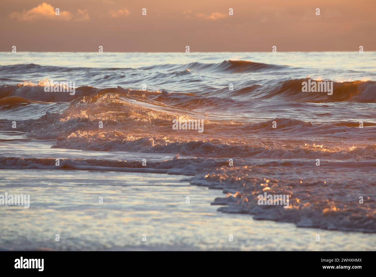 Sea shore waves in light hi-res stock photography and images - Alamy