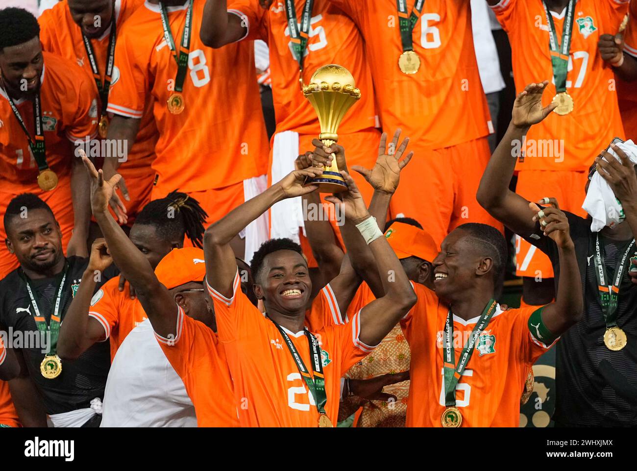 February 11 2024 Ivory Coast winning the African Cup of Nations during