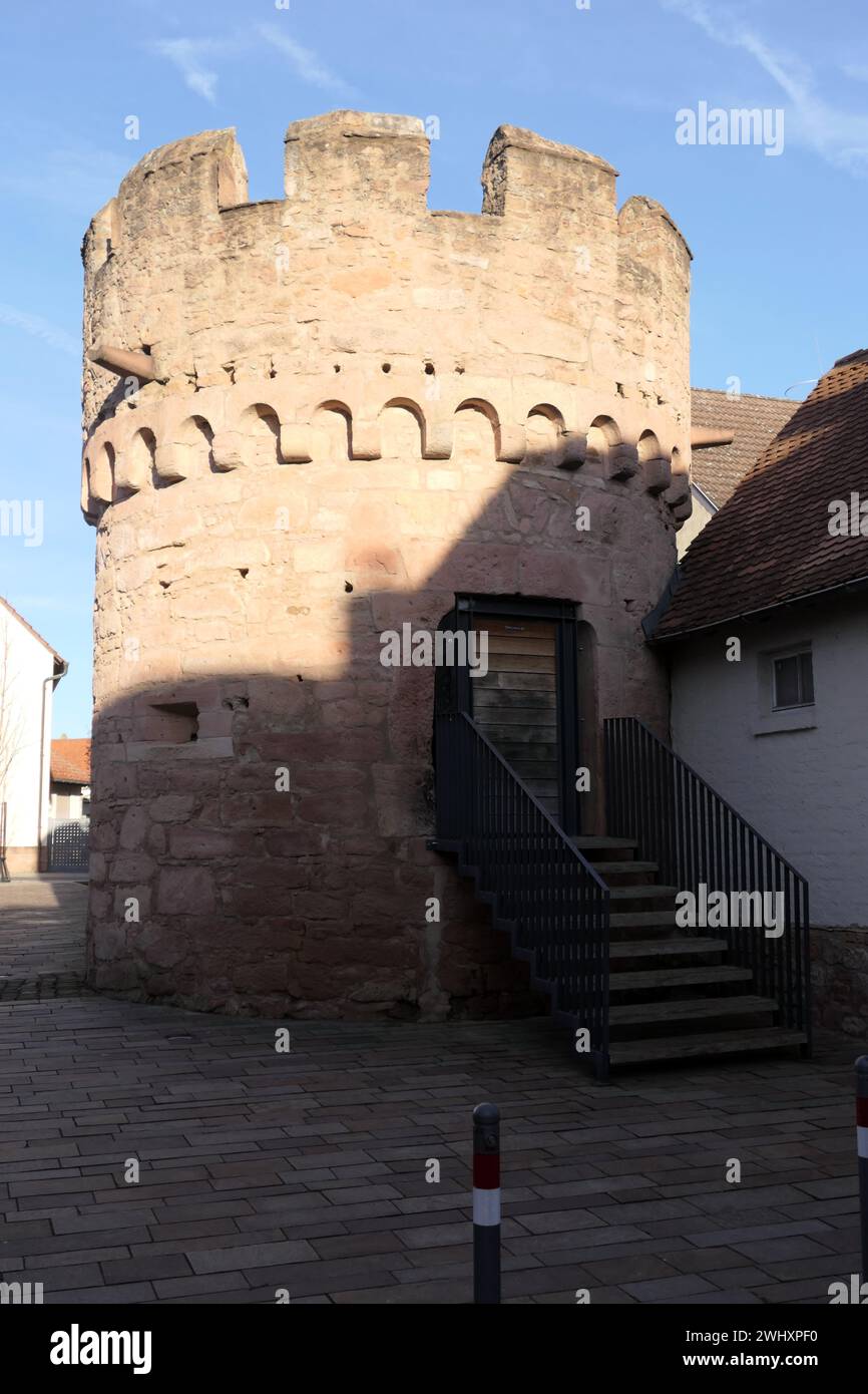 Witches' tower in Grossostheim Stock Photo - Alamy