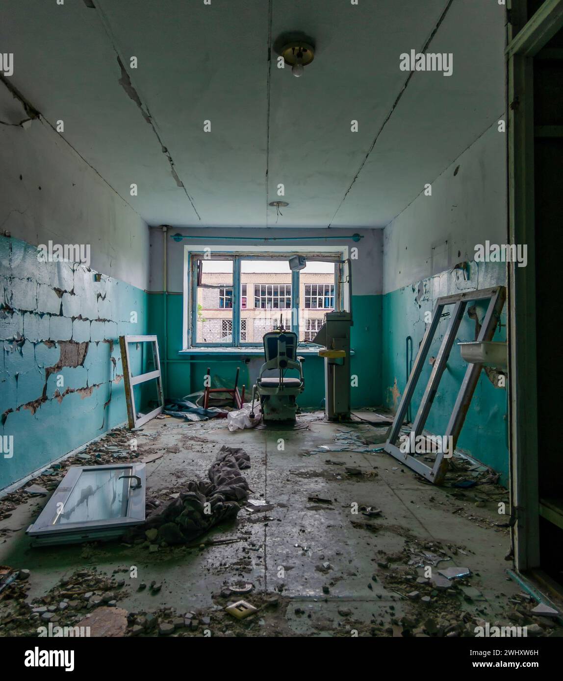 Inside A Destroyed Hospital In Ukraine Stock Photo - Alamy