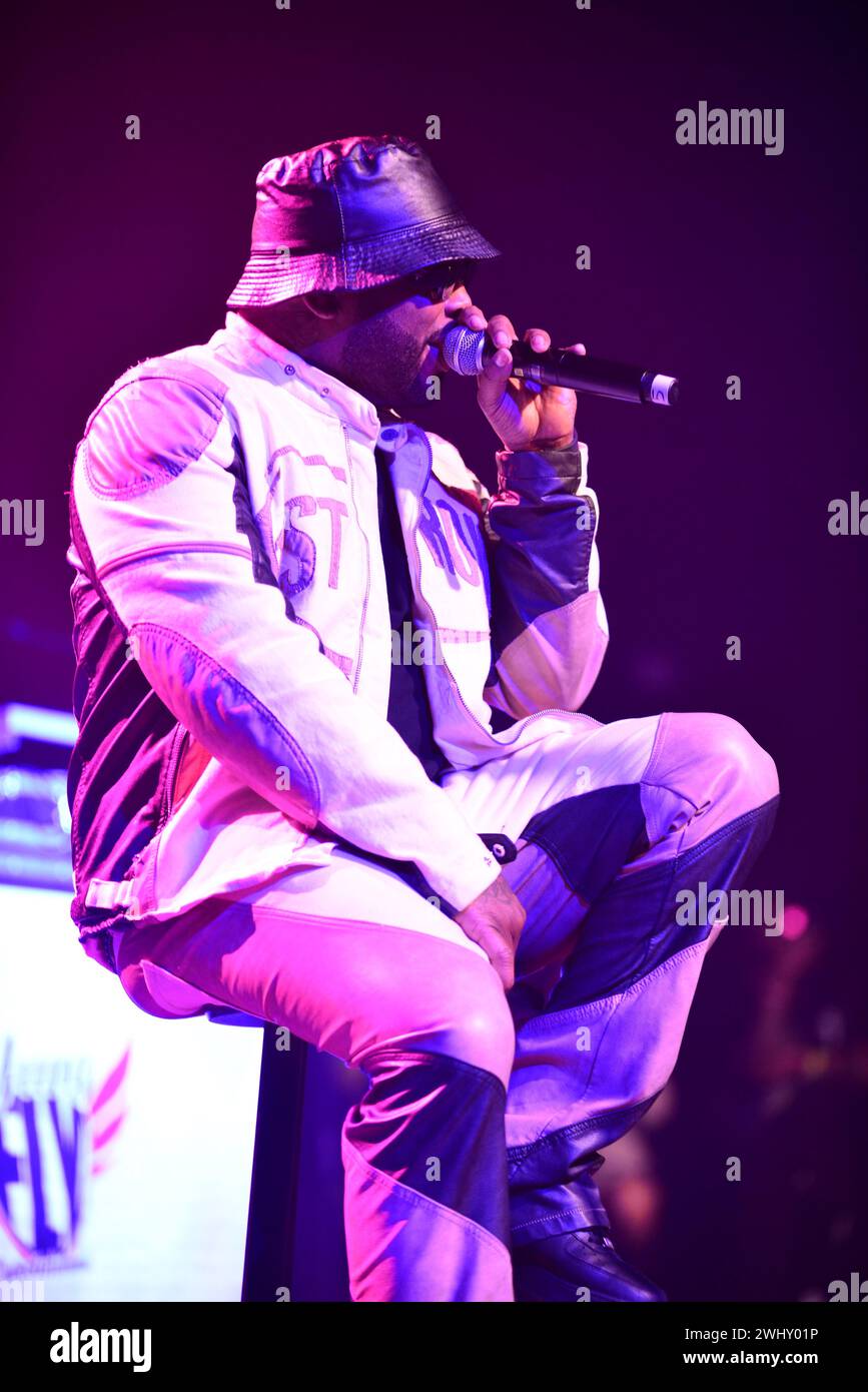 MIAMI, FLORIDA - FEBRUARY 09: Pleasure P performs live during the Young