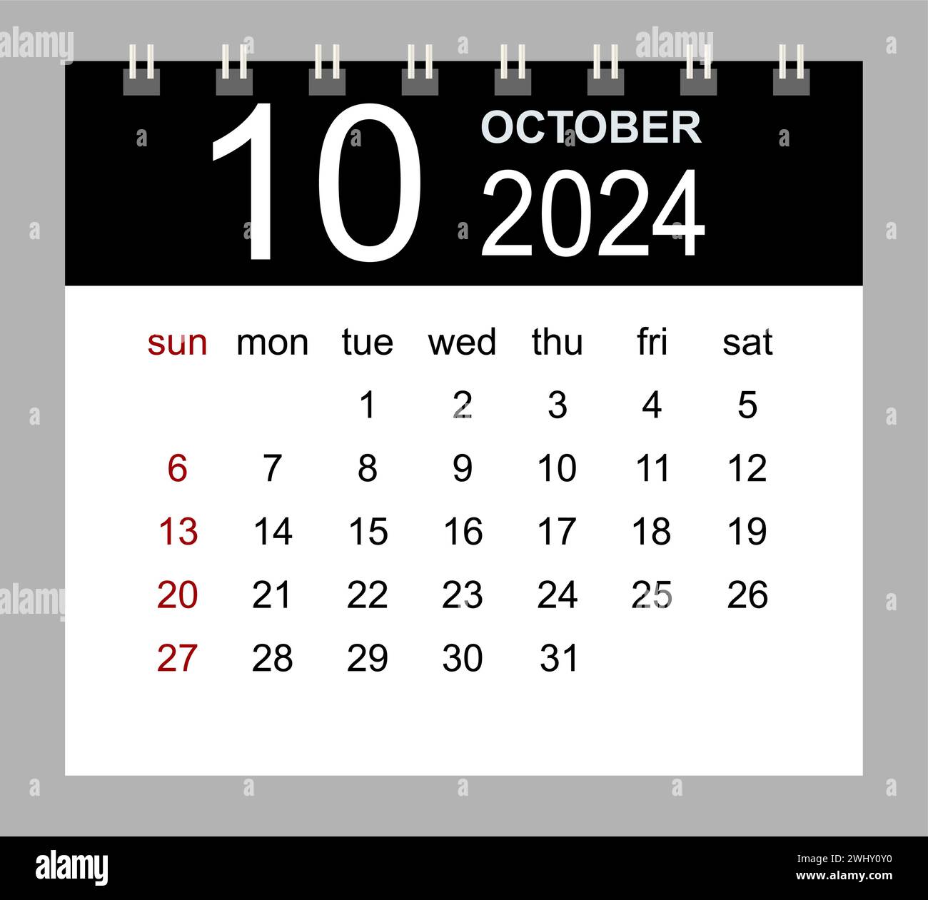 october-2024-vector-monthly-calendar-template-2024-year-in-simple