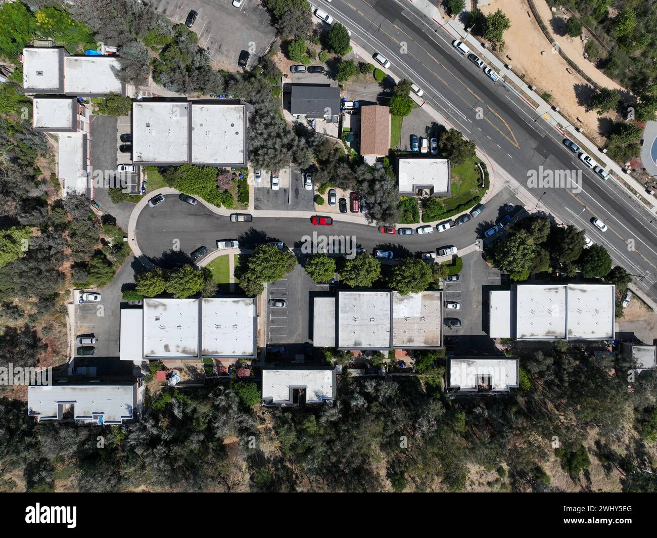 Aerial view of South San Diego residential neighborhood Stock Photo - Alamy