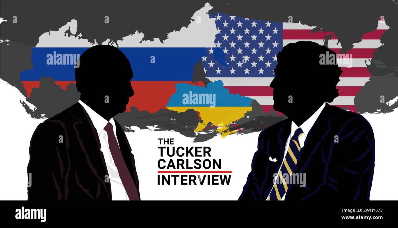 February 2024. American journalist Tucker Carlson interviewed Russian ...