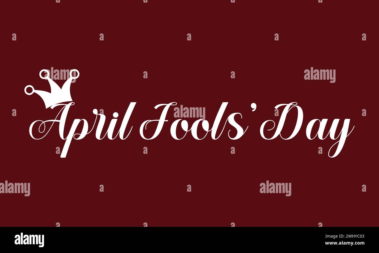 Happy Aprils' Fool Day Text illustration design Stock Vector
