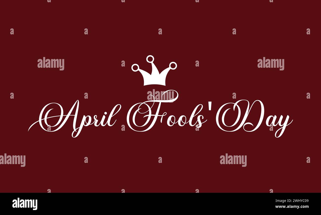 Happy Aprils' Fool Day Text illustration design Stock Vector