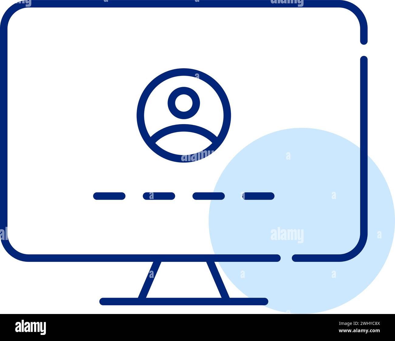 Logging into your computer user account. Pixel perfect, editable stroke ...