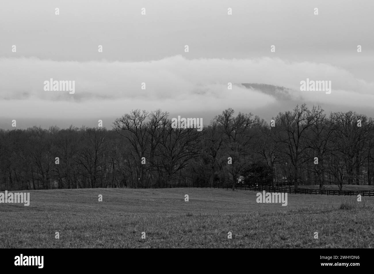 UNITED STATES - 02-11-2024: No words or photographs could ever do the Loudoun Valley justice. Storm clouds breaking near Willisville today in Western Stock Photo