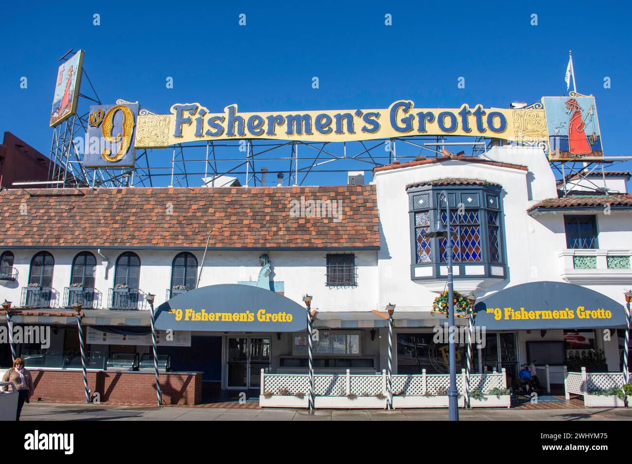 No 9 Fisherman's Grotto Restaurant, Fisherman's Wharf, Fisherman's Wharf District, San Francisco, California, United States Stock Photo
