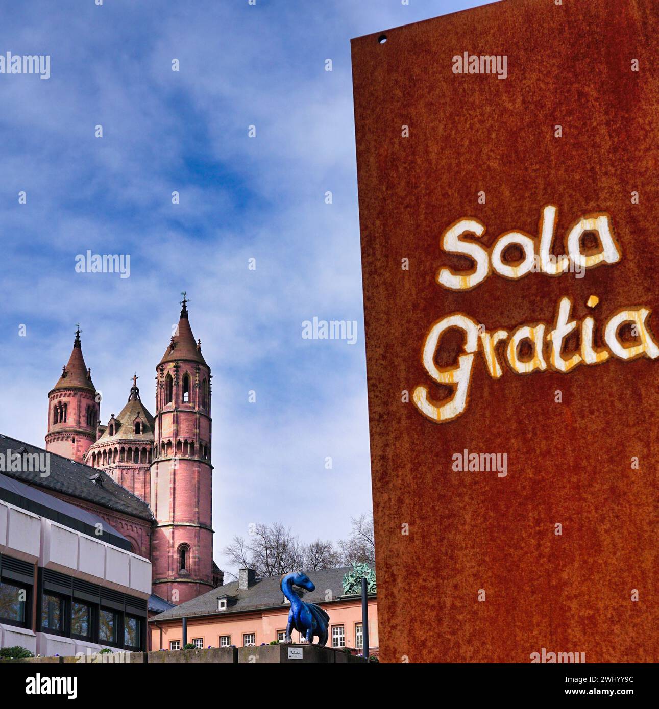 St. Peter's Cathedral in Worms Stock Photo