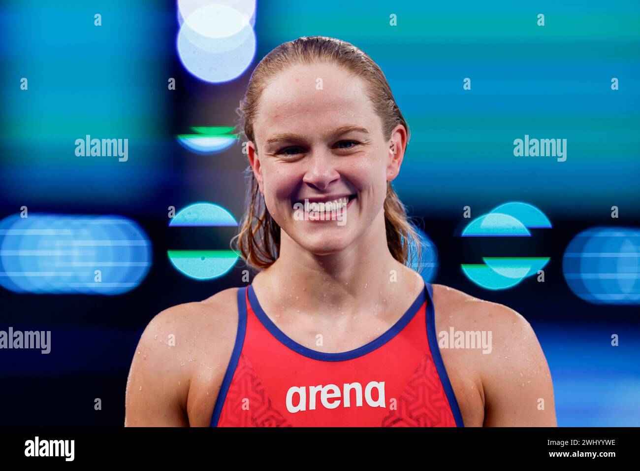 DOHA, QATAR FEBRUARY 12 Maaike de Waard of the Netherlands competing