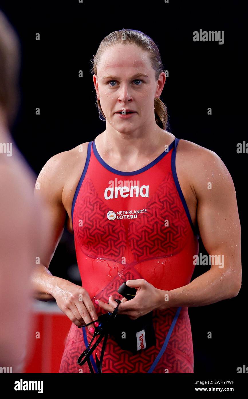 DOHA, QATAR FEBRUARY 12 Maaike de Waard of the Netherlands competing