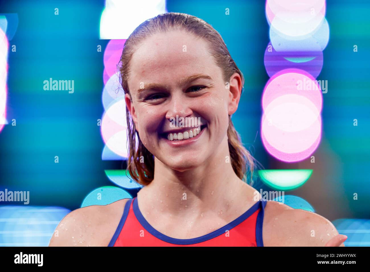 DOHA, QATAR FEBRUARY 12 Maaike de Waard of the Netherlands competing