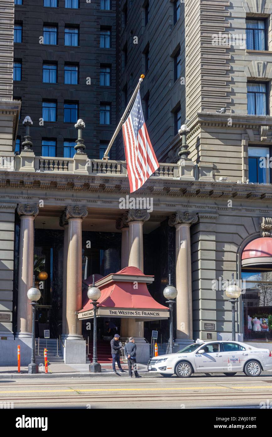 Entrance to international hotels luxury the westin st francis ho hi-res ...